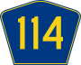 Highway 114 marker