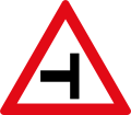 Side-road junction ahead