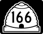 State Route 166 marker