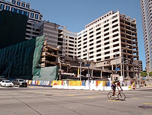 Wilshire Grand Hotel demolition, 2013