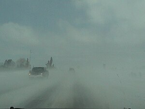 blowing snow