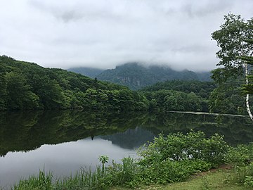 Kagami-ike Pond, in Togakushi, Nagano 2019.