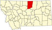 蒙大拿州布莱恩县地图