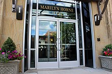 picture of front entrance to Marilyn Horne Hall