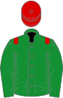 Green, Red Epaulets, red cap