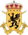 Coat of arms of the Södermanland Regiment (P 10/Fo 43) 1977–1994, the Södermanland Brigade (MekB 10) 1994–2000 and Södermanland Regiment (P 10) 2000–2004.