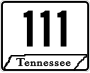 State Route 111 marker