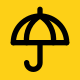 运动标志：黄雨伞