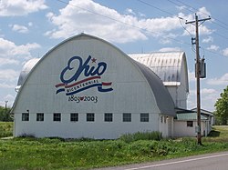 Bicentennial barn on U.S. Route 250