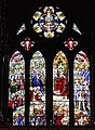 Christ the King window by Hardman & Co. over the organ loft
