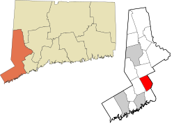 Weston's location within the Western Connecticut Planning Region and the state of Connecticut