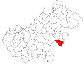 Location in Satu Mare County