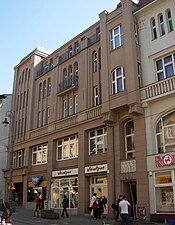 Part of the frontage onto Gdańska Street