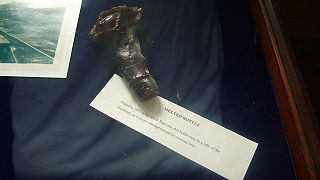 Melted bottle from the Black Tom explosion