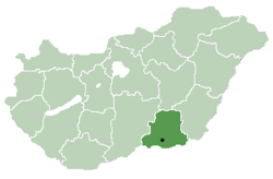 Location of Árpádhalom