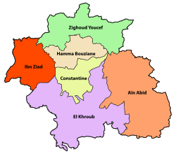 君士坦丁省区划图