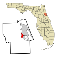 Location in Flagler County and the state of Florida