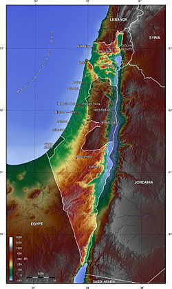 Topography Israel