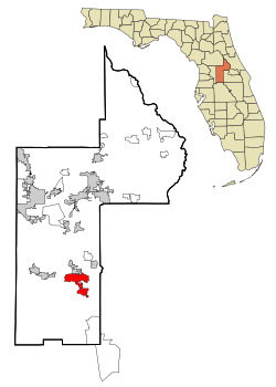 Location in Lake County and the state of Florida