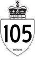 Highway 105 marker