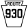 Pennsylvania Route 930 marker