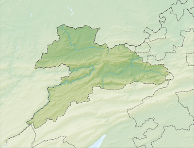 Location map Switzerland Jura