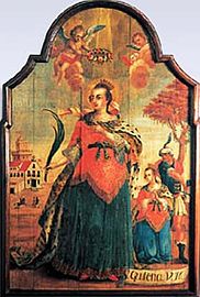 Virgin Martyr Saint Quiteria.