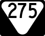 State Route 275 marker