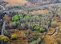 Aerial view of the park lands in 2005