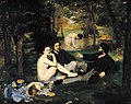 爱德华·马奈《草地上的午餐》，1862至1863年，现藏于奥塞美术馆