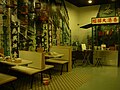 稻乡饮食文化博物馆火炭新址内大排档和旧式茶楼场景