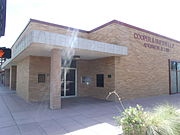 The Valley National Bank building was built in 1950 and is located at 221 N. Florence St. It was listed in the National Register of Historic Places in 2002, reference #02000733.