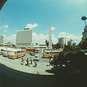 The hotel and surrounding area in 1980