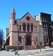 The Ebenezer Gospel Tabernacle at 121st Street, formerly the Lenox Avenue Unitarian Church (1889)[13]: 59 