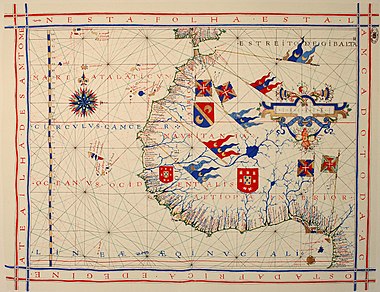 1571 Portuguese nautical chart