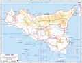 Map of the Sicilian campaign operations