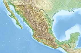 Map showing the location of Barranca de Metztitlán Biosphere Reserve