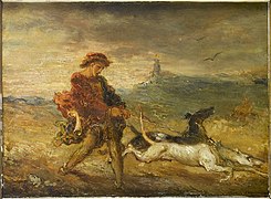 Dog Handler (1854), 32 x 25 cm., private collection
