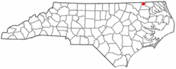 Location of Como, North Carolina