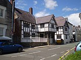 Nantclwyd House in Denbighshire, is the oldest-known town house in Wales and an example of Tudor architecture