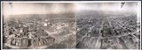 Aerial view gelatin silver print of Oakland from 1,000 feet
