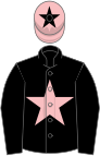 Black, pink star, pink cap, black star