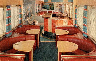 Shasta Daylight Timberline Tavern lounge car