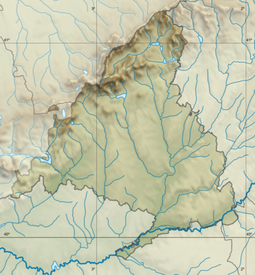 Location map Spain Community of Madrid