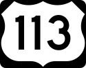 U.S. Route 113 sign