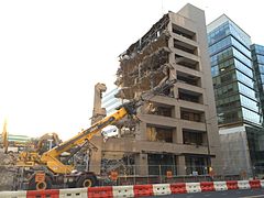 Demolition of the Washington Post building in 2016
