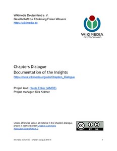 The Chapters Dialogue report from 2014 (PDF)