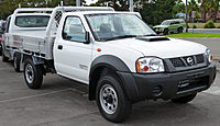 2010-2011 Facelift Nissan D22 Navara DX regular cab (Australia). Note: updated exterior door handles from 2009 onwards.