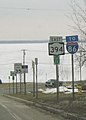 New York State Route 394 (to I-86) in Mayville. Northern end of Chautauqua Lake.