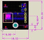 CRUVI PCB template CR99101 18 × 20 HS